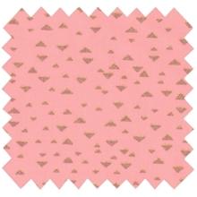 Cotton veil fabric powdered gold triangle