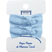 Small elastic bows oxford blue