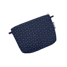 Tiny coton clutch bag blue english embroidery
