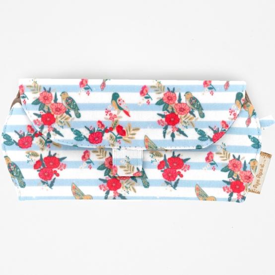 Glasses case horizons fleuris