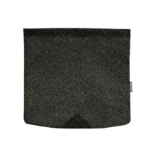 Square flap of saddle bag  glitter black