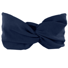 Jersey Crossed Headband Child navy blue