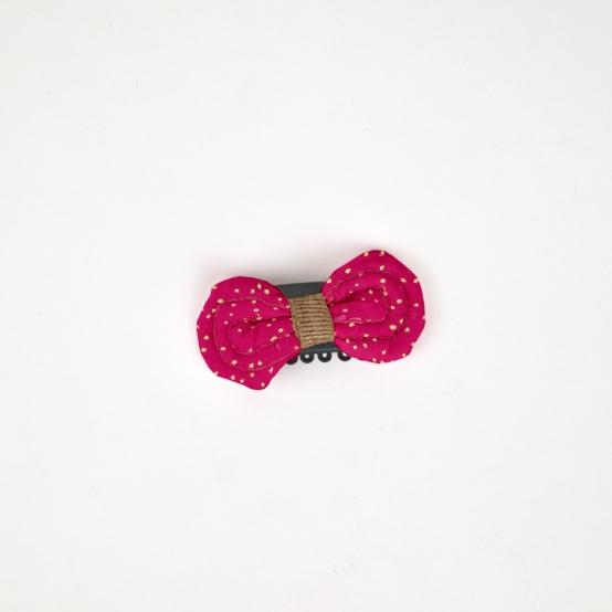 Noeud Anti-Glisse hair slide fuchsia pailleté