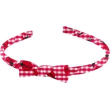 Thin headband ladybird gingham