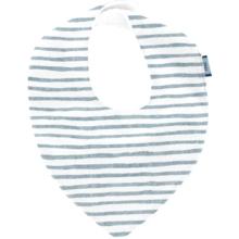 bandana bib striped blue gray glitter