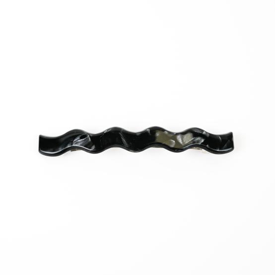  Long Wave Hair Clip pearl black
