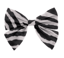 Bow tie hair slide zèbre