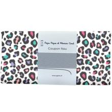 Coupon tissu 50 cm ex2505 multicolored leopard