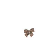 Bow tie hair slide copper linen