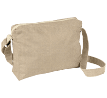 Base of satchel bag golden linen