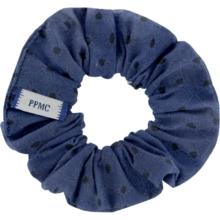 Small scrunchie blue english embroidery