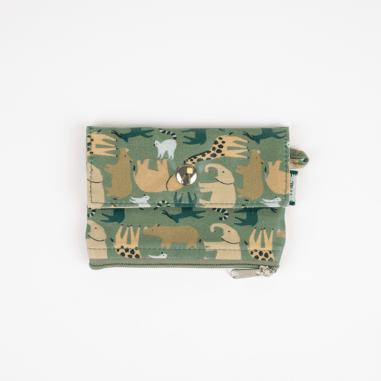 Mini coin purse pouch safari kaki