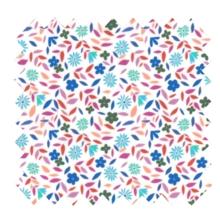 Cotton fabric ex2445 flowering twigs white