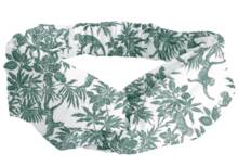 crossed headband jungle vintage