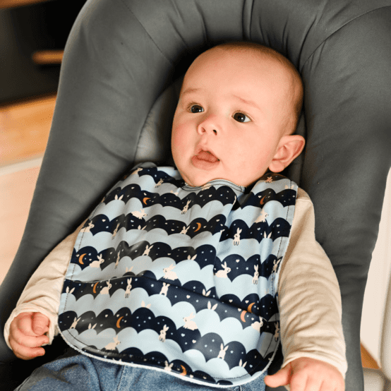 Coated fabric bib lapinuit