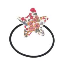 Pony-tail elastic hair star porcelaine rosée