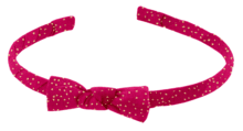 Thin headband fuchsia pailleté