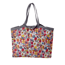 Pleated tote bag - Medium size tutti fleuri