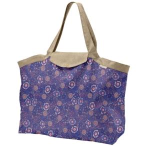 Tote bag with a zip lavandula