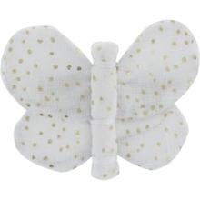 Butterfly hair clip white sequined
