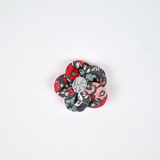 Mini Flower petal hair slide jardin d'aurore