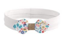 Jersey knit baby headband champêtre bleuté