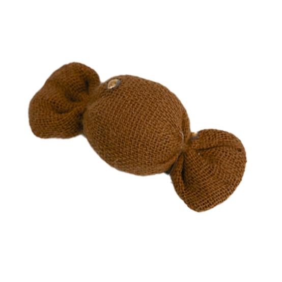 Mini sweet hairslide gaze pois or caramel