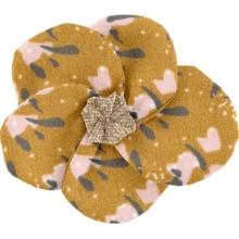 Flower petal hair slide small  gypso ocre