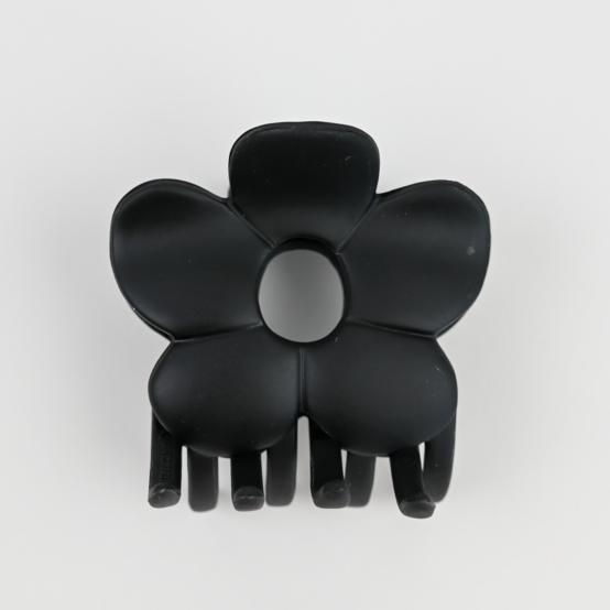 Large Flower Hair Clip matte black