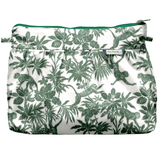Pleated clutch bag jungle vintage