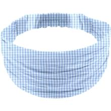 Headscarf headband- child size sky blue gingham