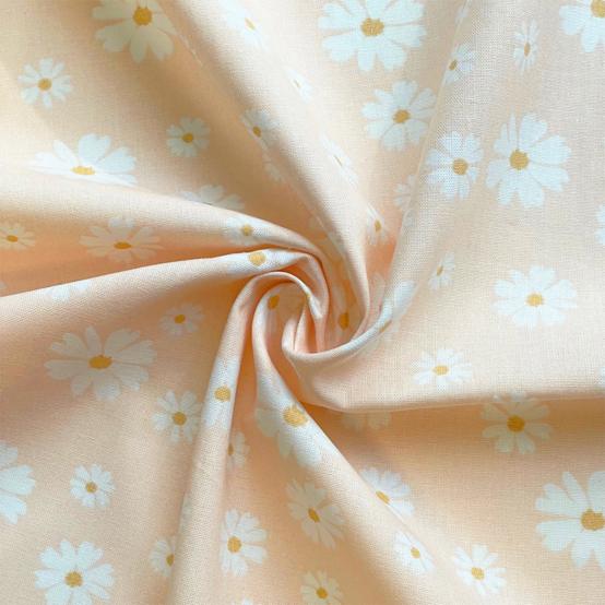 Cotton fabric ex2504 pink powder daisies