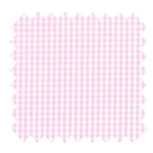 Coated fabric pink gingham