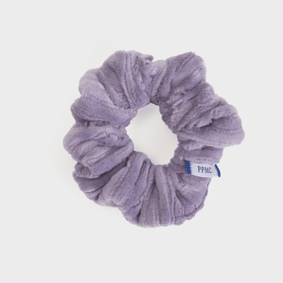 Small scrunchie lilac double corduroy