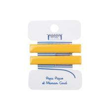 Medium-sized alligator hair clip: jaune cr038