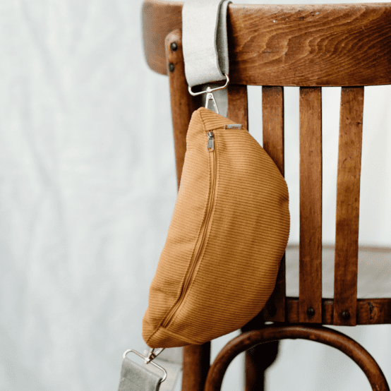 Small banana bag mustard corduroy