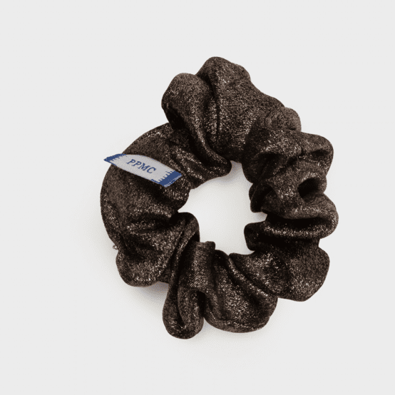 Small scrunchie bronze lurex