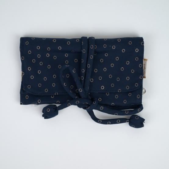 Jewelry pouch bulle bronze marine