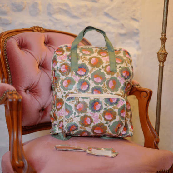 Foldable rucksack Gaby fleur de thé