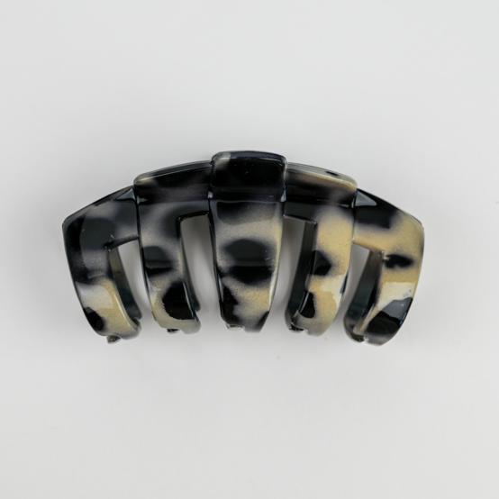 Large Rounded Hair Clip cheetah