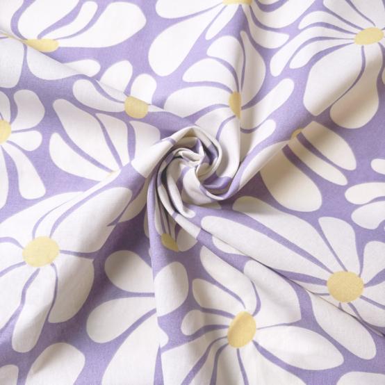 Cotton fabric ex2637 pop purple flower