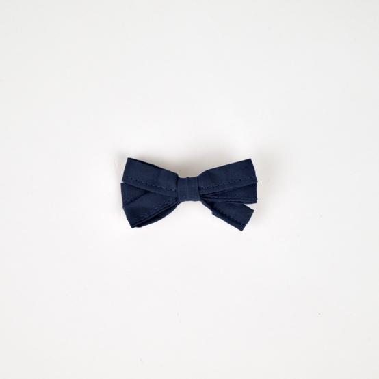 Ribbon hair slide navy blue