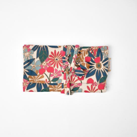 Jewelry pouch cerise en fleur