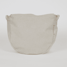 Base small bag without shoulder strap beige pailleté