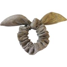 Bunny ear Scrunchie copper linen