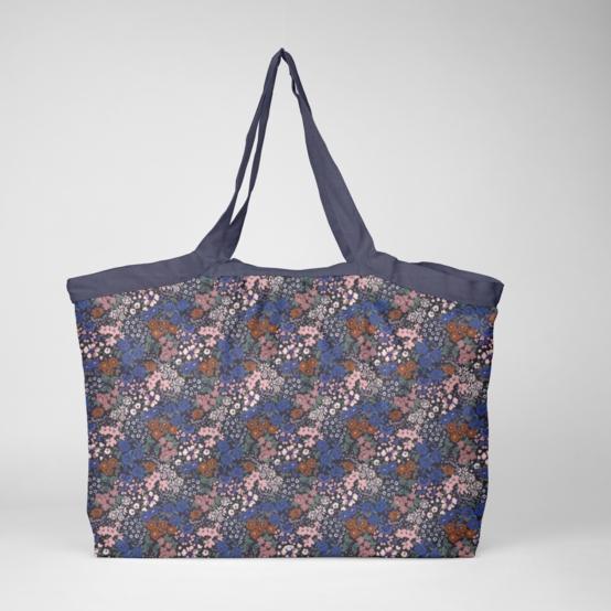 Pleated tote bag - Medium size monet lilas