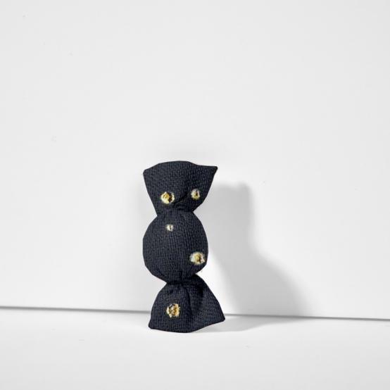 Mini sweet hairslide gaze pois or marine