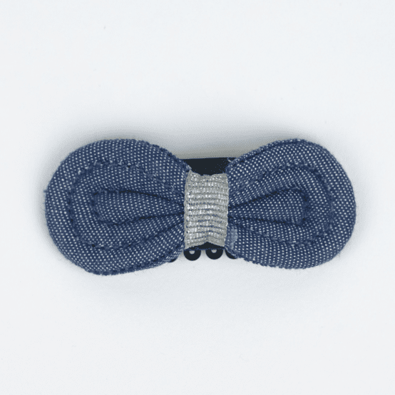 Noeud Anti-Glisse hair slide light denim