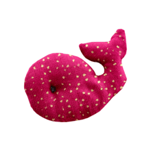 Whale clip fuchsia pailleté