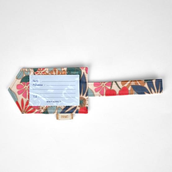 Luggage Tag cerise en fleur